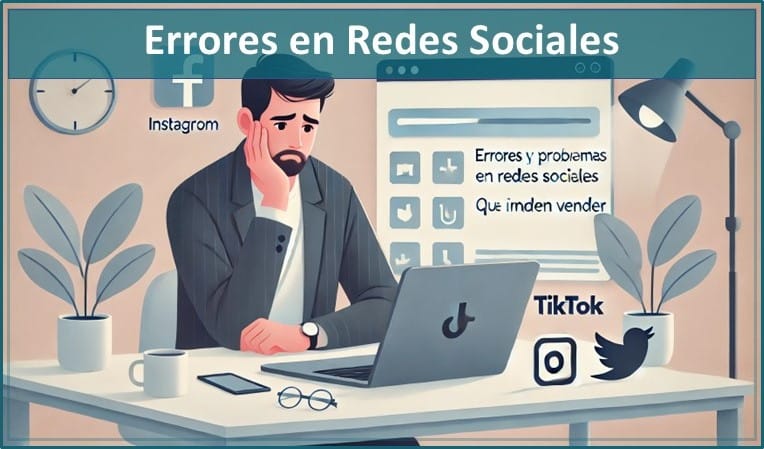 Errores Y Problemas En Redes Sociales Que Impiden Vender 1 Errores En Redes Sociales