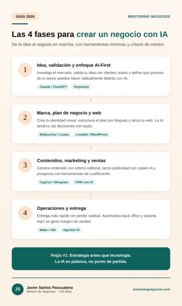 Cómo Crear Un Negocio Con Ia 3 4 Fases para Crear Negocio con IA