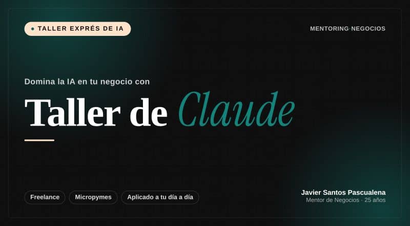 Mentoría Consolida 33 Taller Claude Pymes